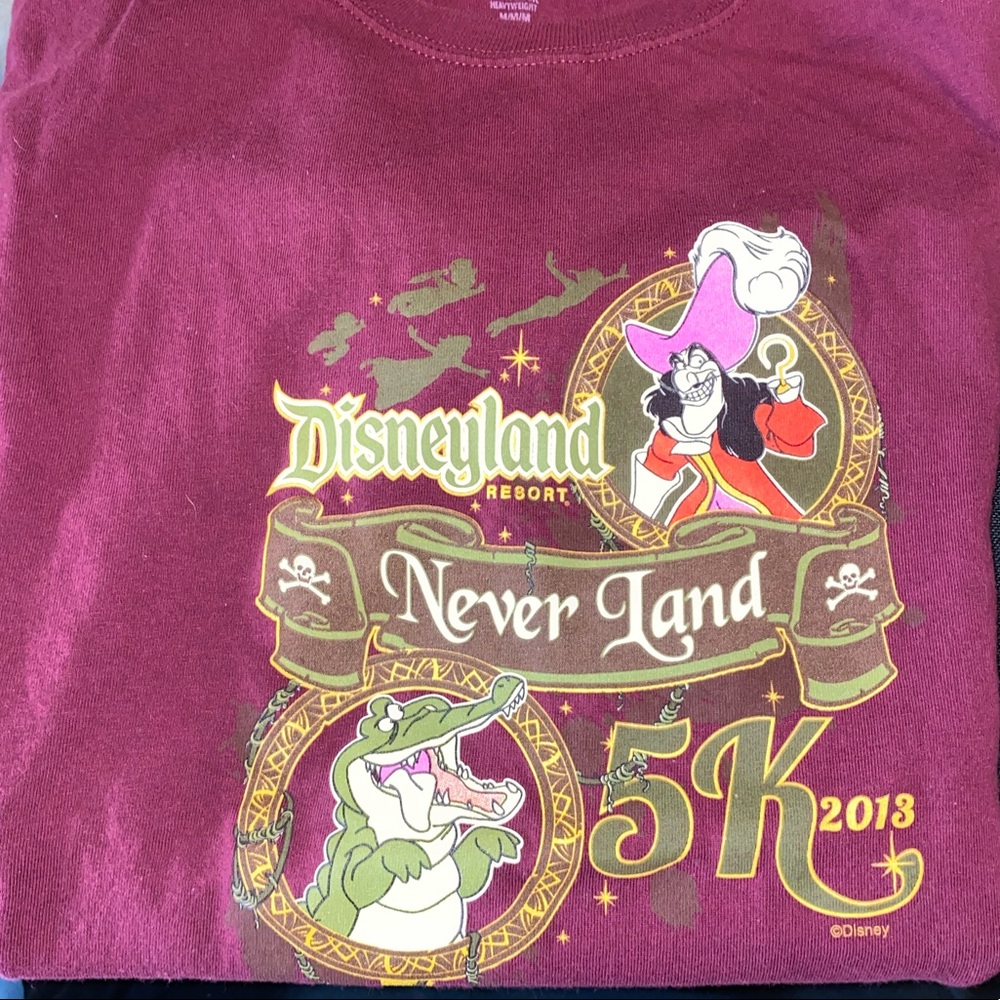 5 for $15 🥳 Disneyland Neverland 5K 2013 shirt